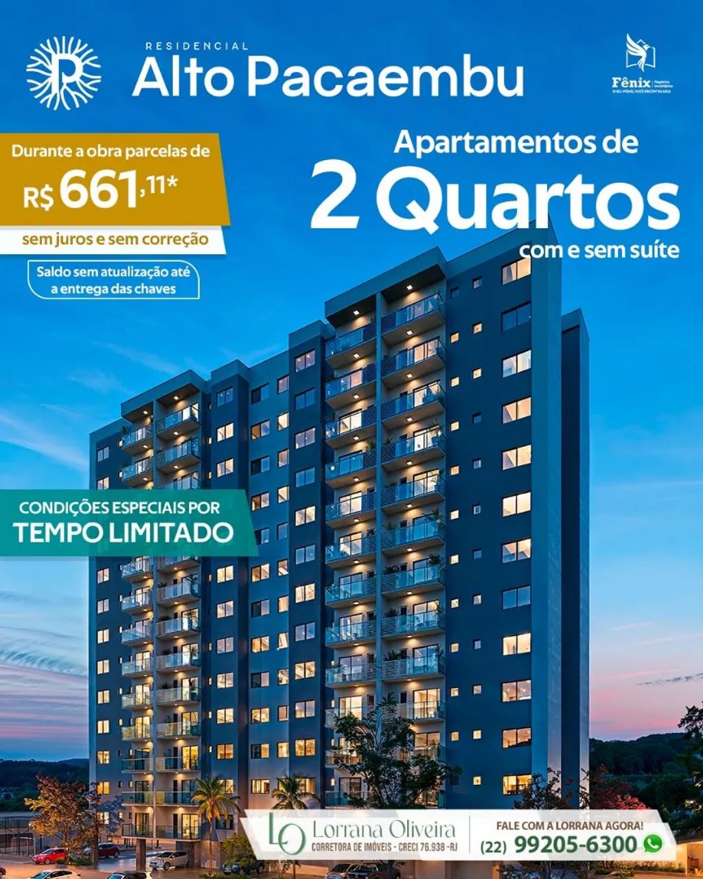 Apartamentos em condomínio fechado