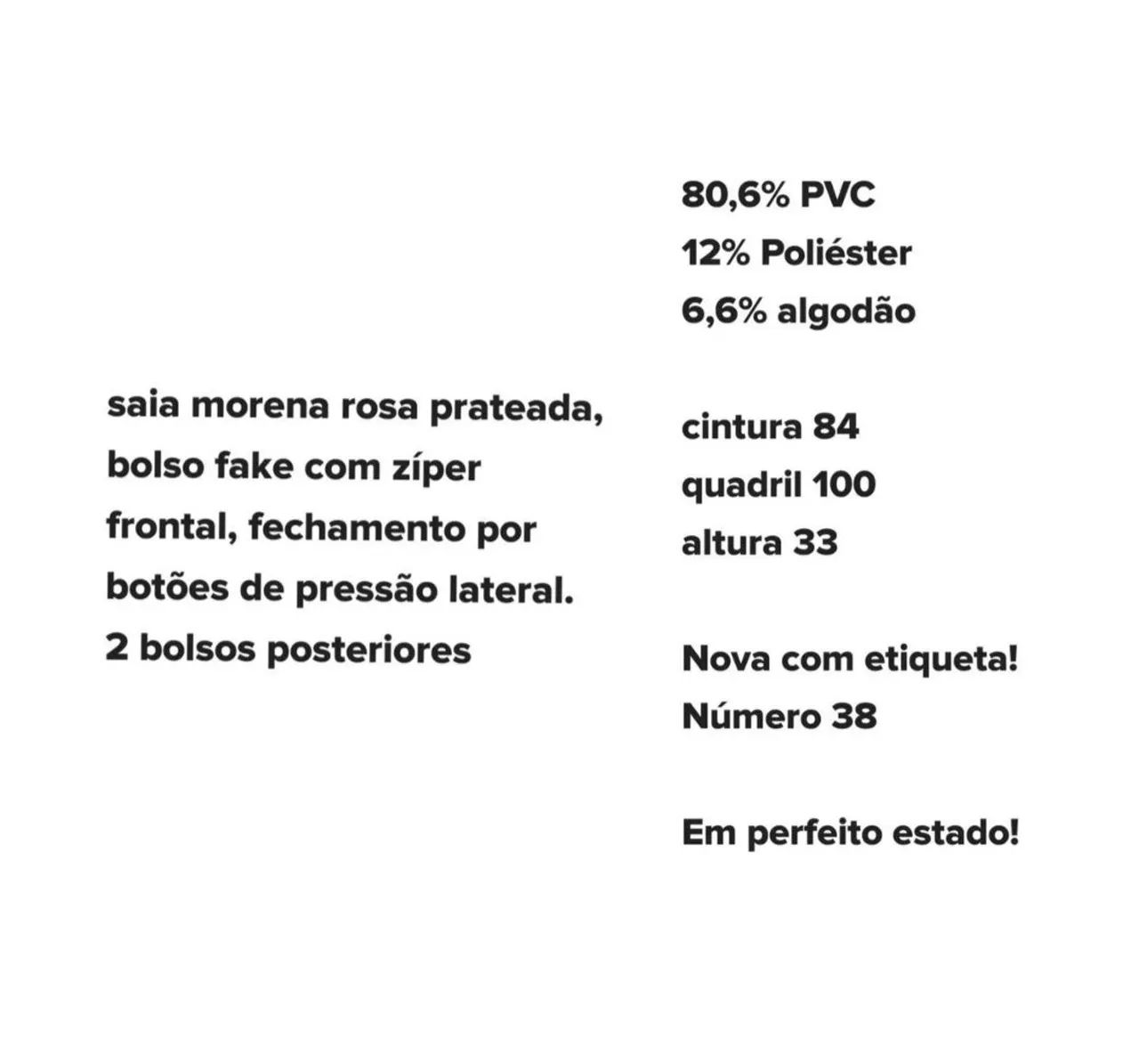 Saia Morena Rosa tamanho 38 - Foto 3