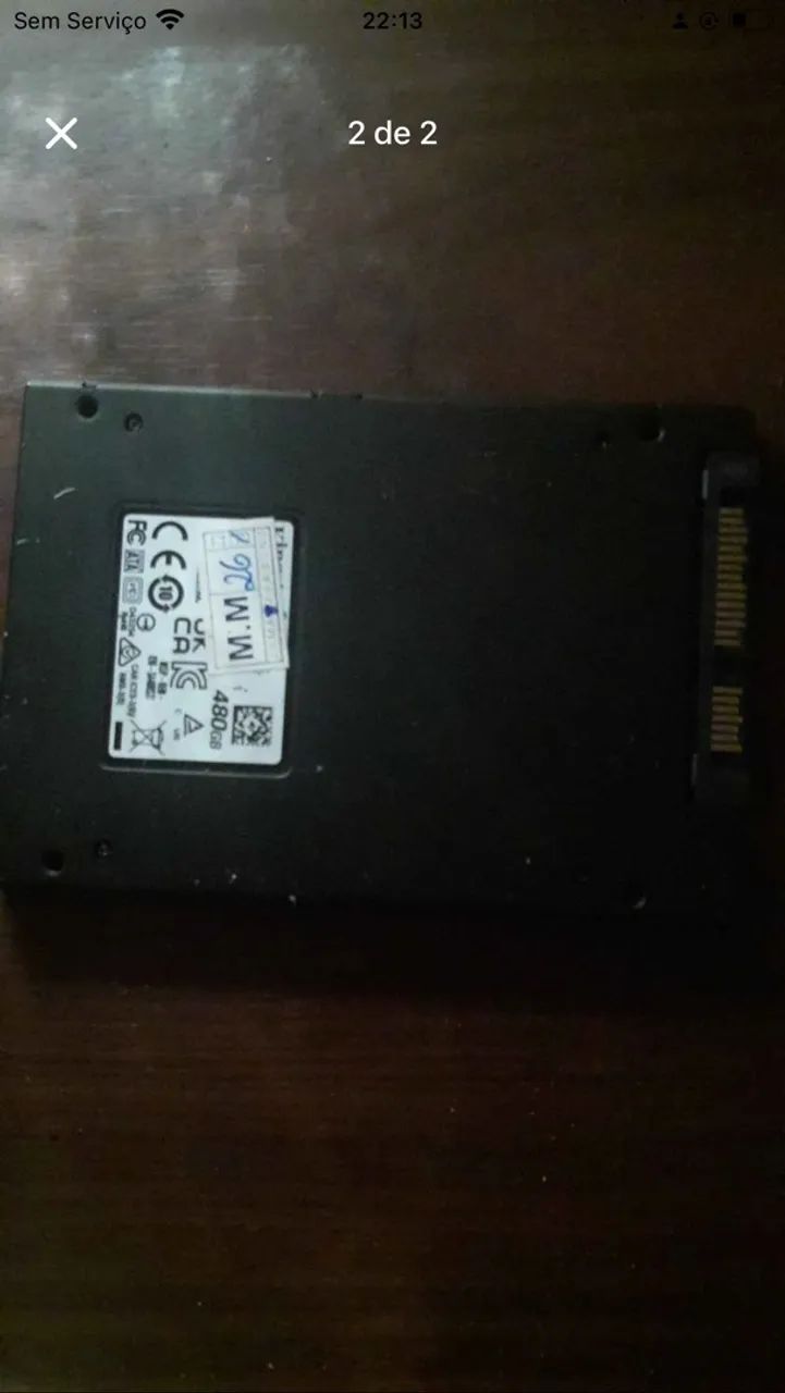 Ssd 480 gigas Kingston original - Foto 2