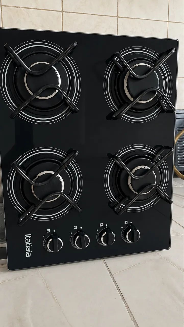Fogão cooktop 4 bocas + forninho elétrico 