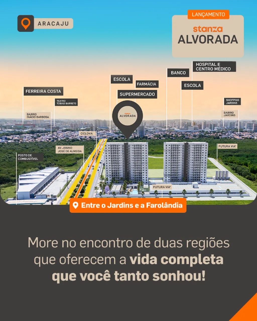 Lançamento Alvorada - Farolândia - 2 e 3/4 com suite e Varanda - ITBI e Cartorio Grátis! - Foto 3