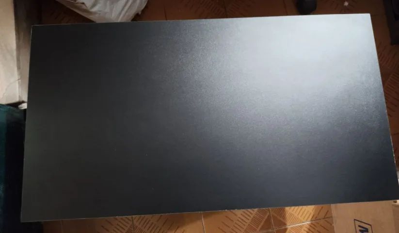 Mesa de Centro Retangular MDF preto nicho porta revista USADA - Foto 2