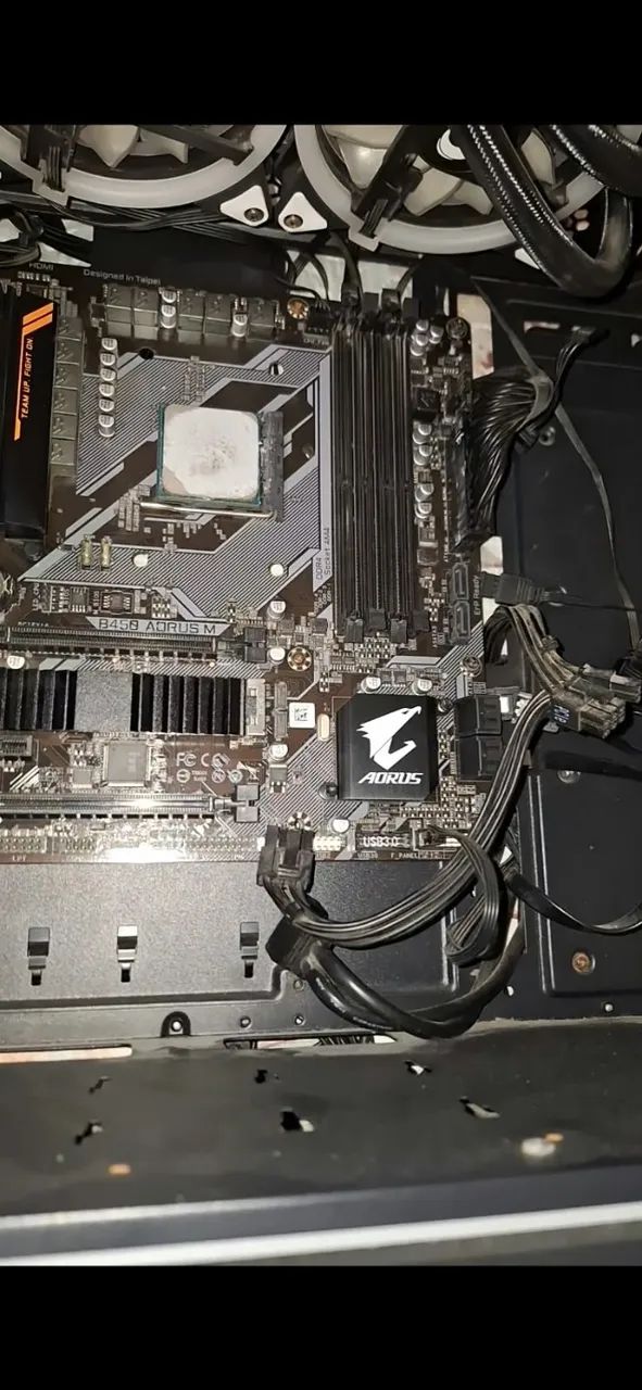 kit placa mae e processador b450m aorus elite ryzen 5 3600 - Foto 5