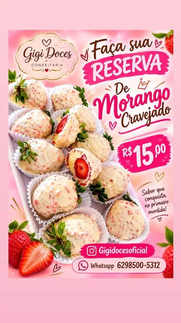 Morango cravejado 