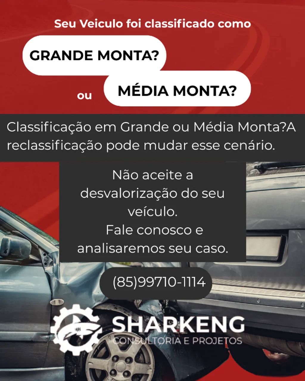 Seu veículo recebeu classificação de Grande ou Média Monta? Fala comigo que eu resolvo!
