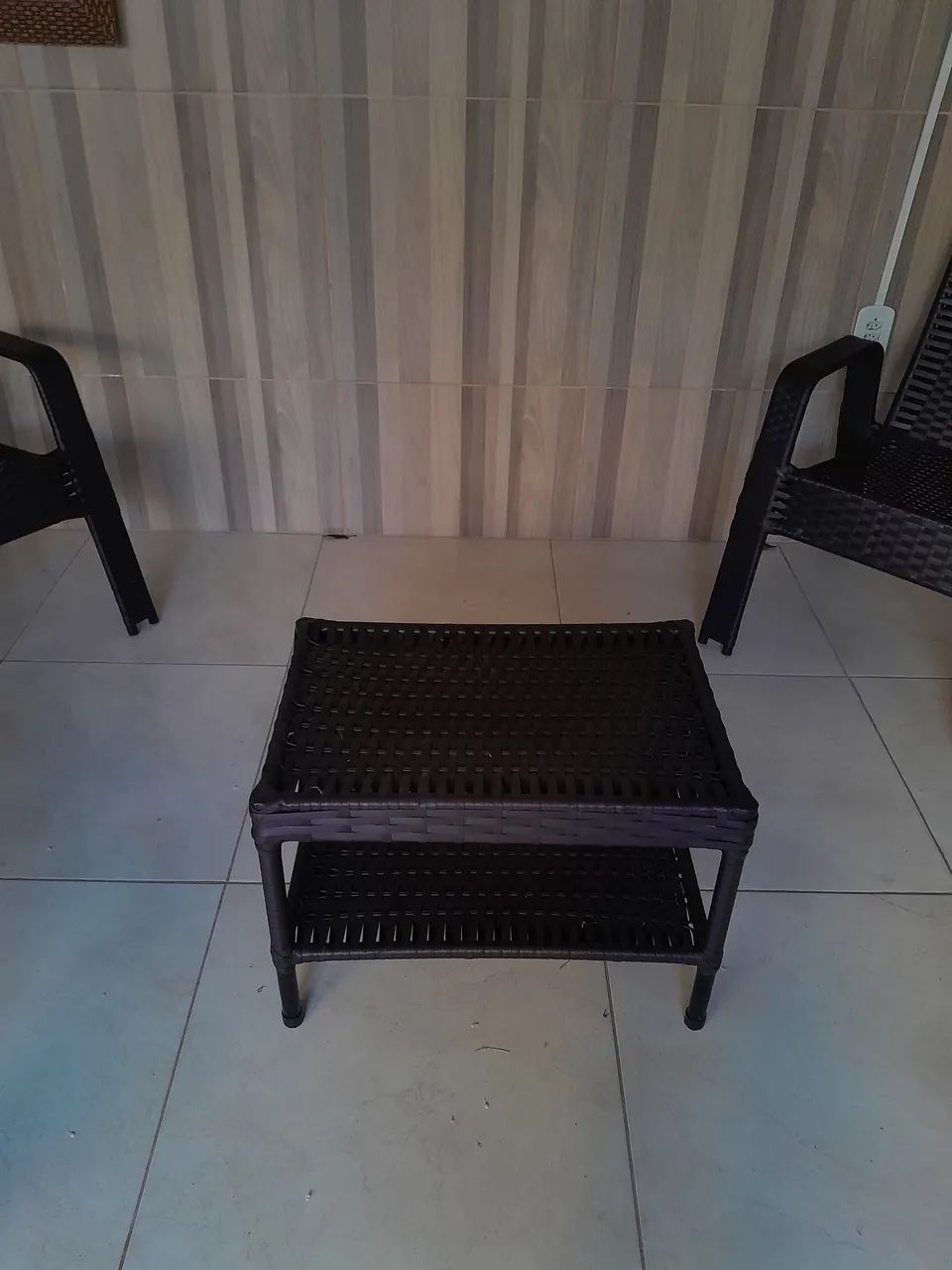 Conjunto de cadeiras de fibra c/ centro  - Foto 3