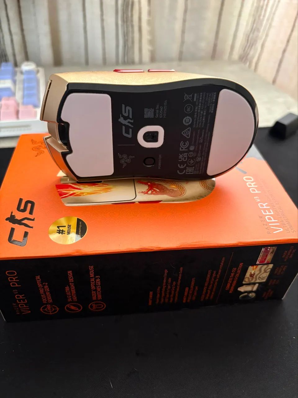 Mouse Razer Viper V3 Counter Strike 2 Edition C/ Tigers ice de brinde - Foto 3