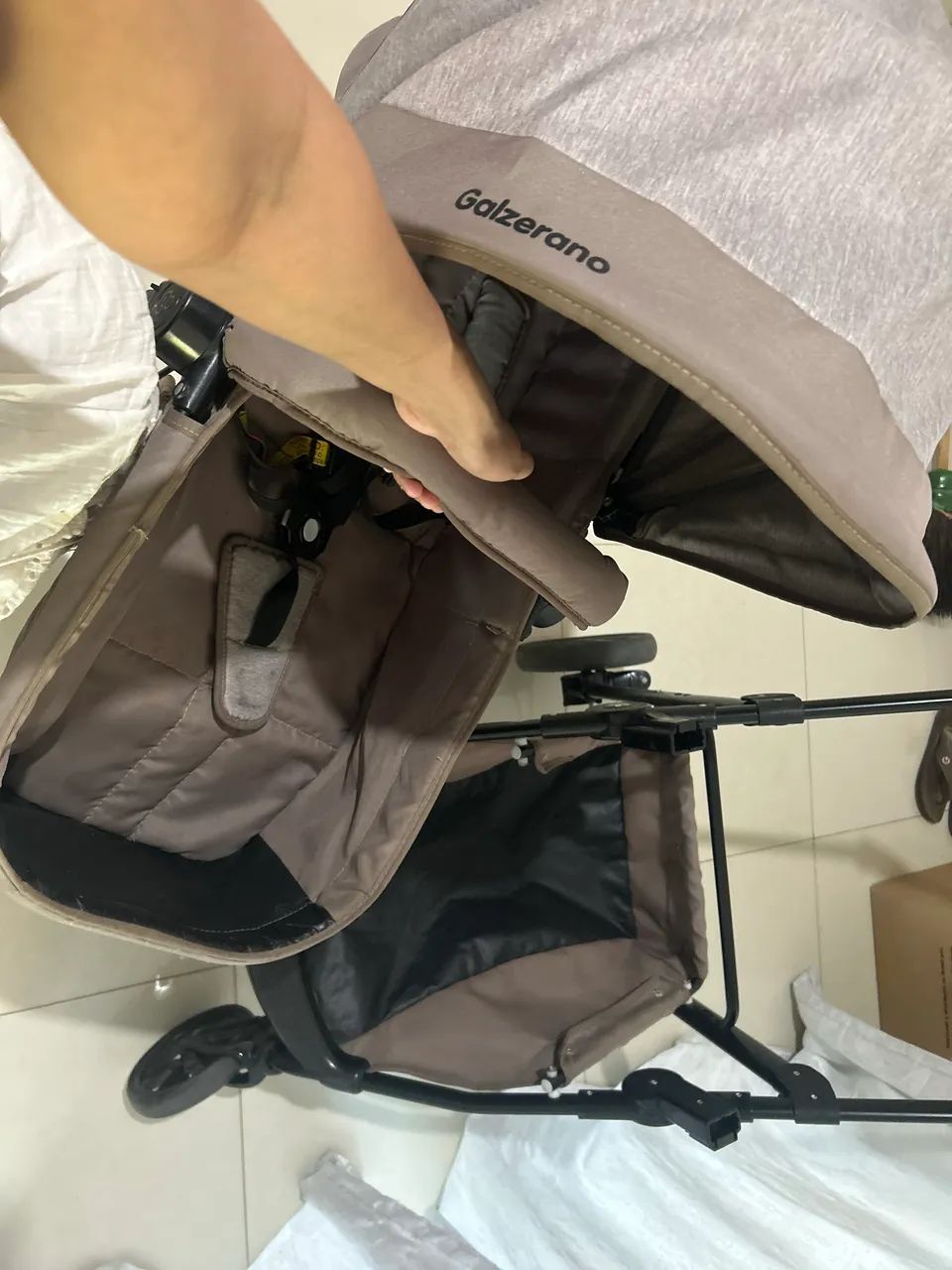 Carrinho de  bebê Moisés 3em1 Galzerano - Foto 4
