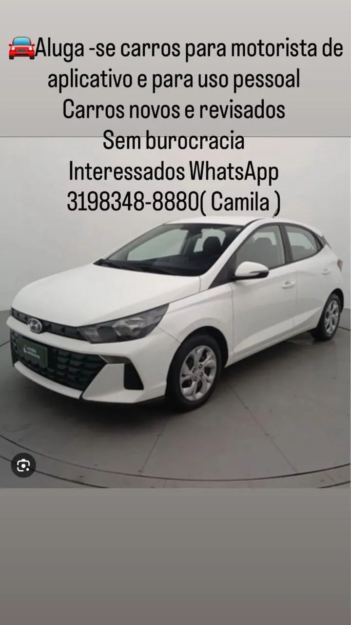 HB20 para Alugar - Ideal para Uber/99  aplicativos