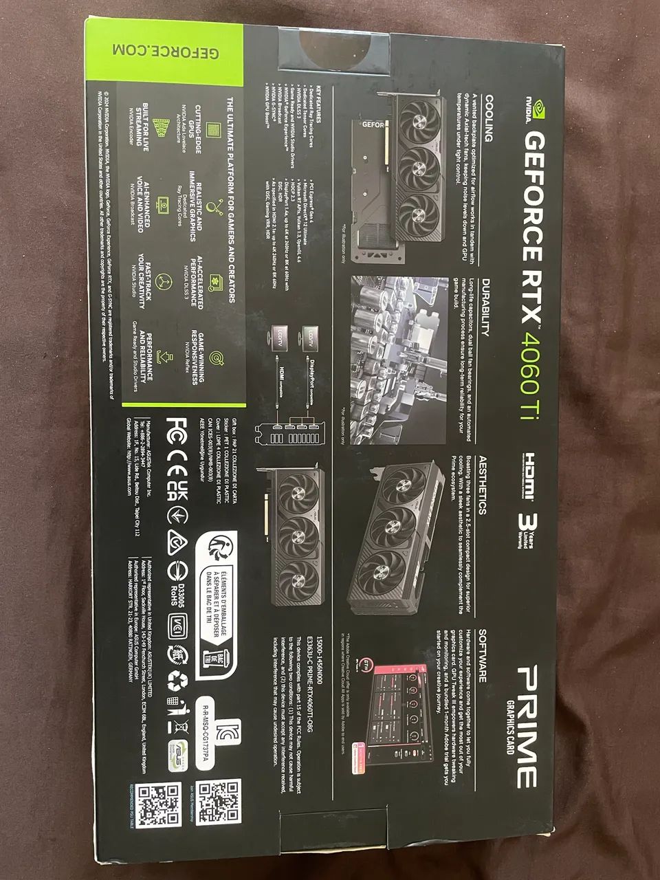 Caixa vazia Rtx 4060 ti prime nvidia - Foto 2