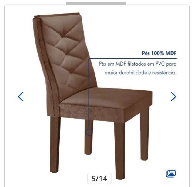 Mesa redonda com 4 cadeiras  - Foto 2