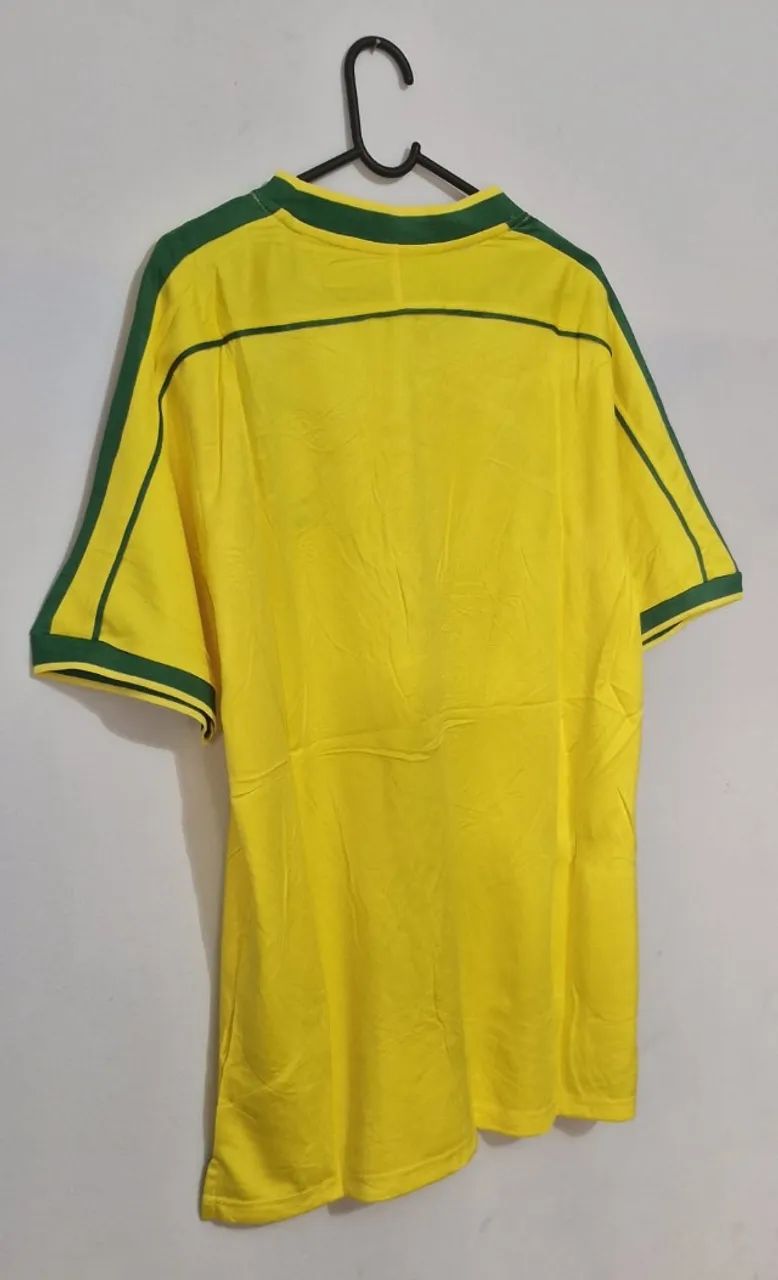 Camisa retro seleção brasileira 1998 - Foto 2