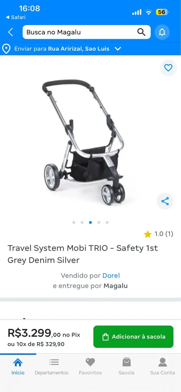 Carrinho safety 1st Moisés carrinho de bebê praticamente novo - Foto 3
