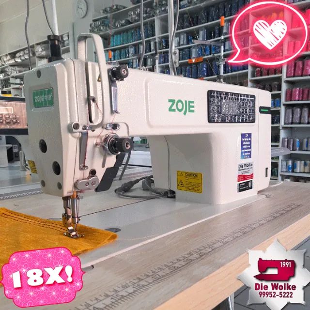 Máquina de Costura Nova - Reta Eletrônica e Direct Drive Zoje