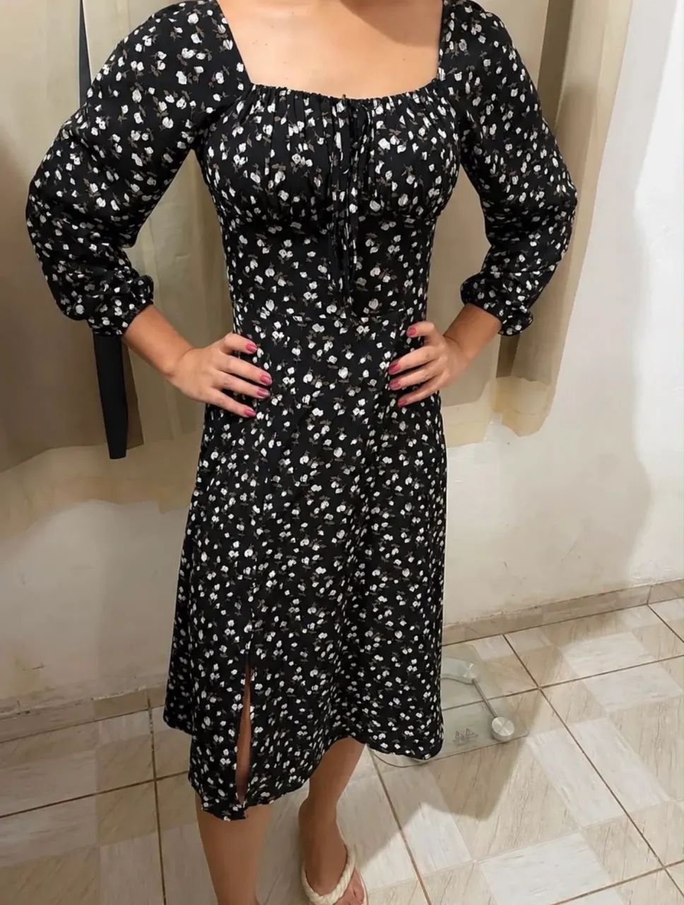 Vestido florido midi 