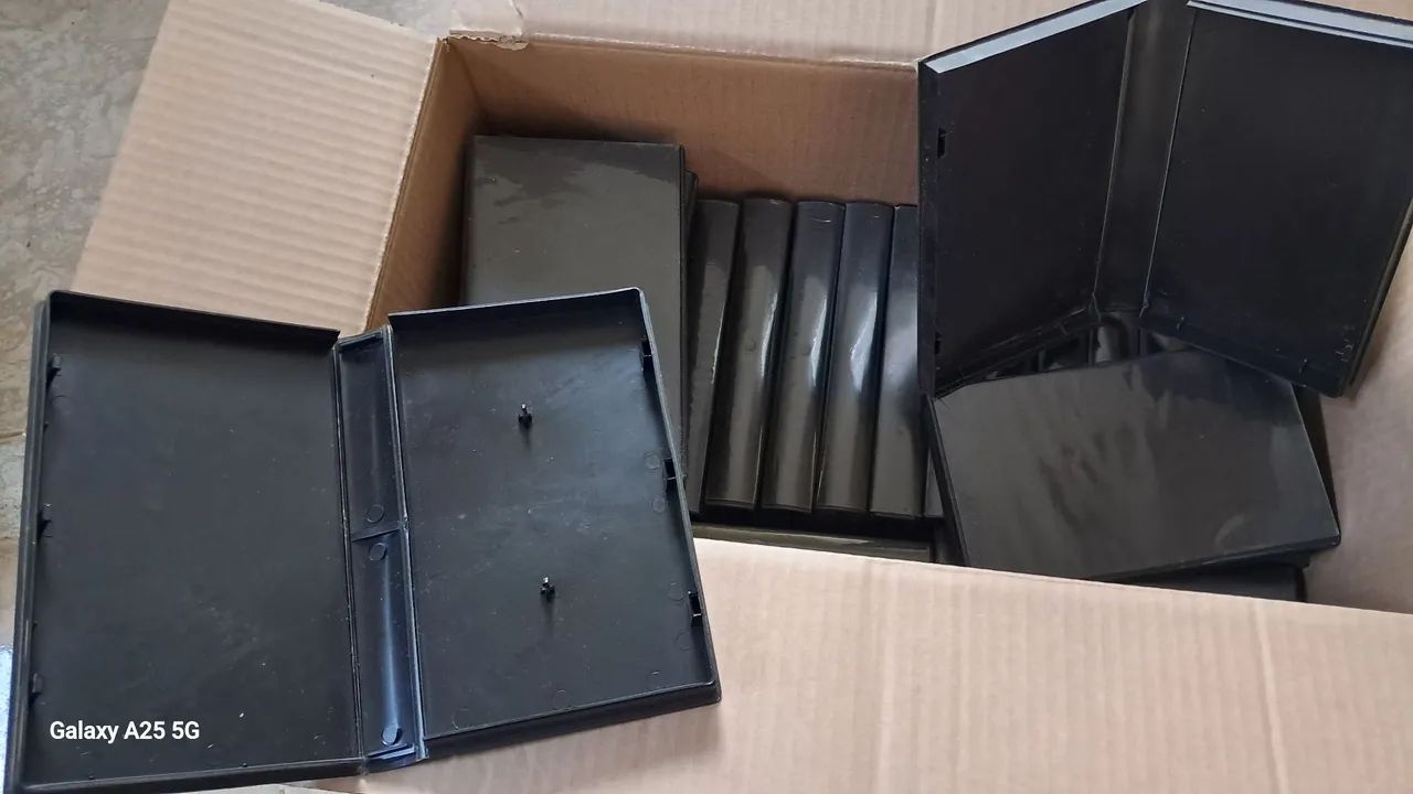 Lote com 50 BOX PARA VHS 