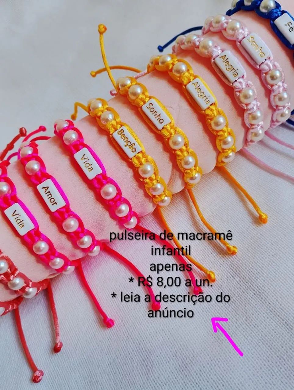 Acessórios femininos pulseiras de macramê   - Foto 2