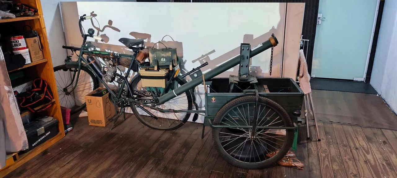 Bicicleta Militar Antiga  - Foto 3