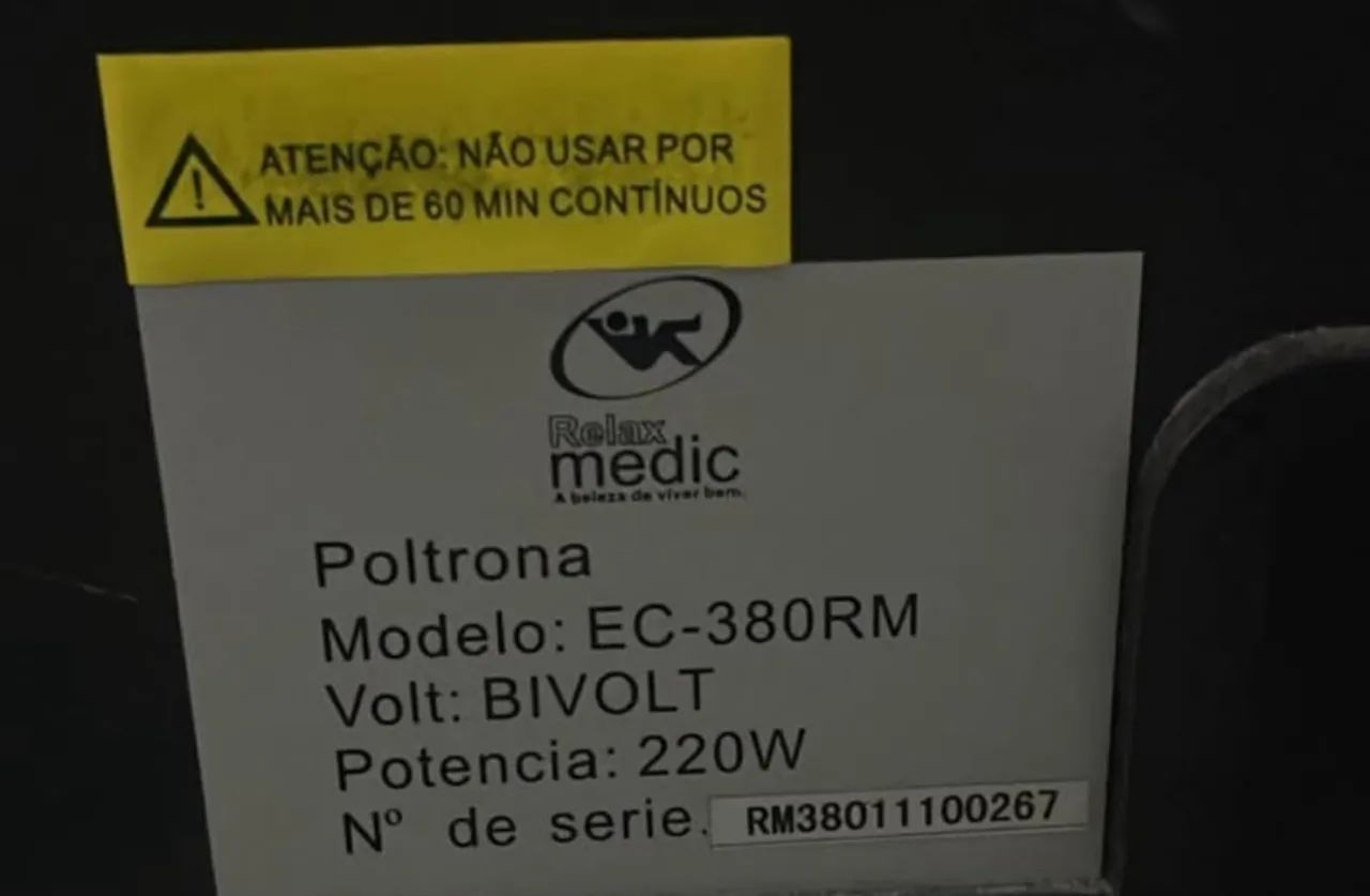 Poltrona de Massagem Relax Medic EC-380RM - Funciona Perfeitamente | Ótimo Custo-Benefício - Foto 2