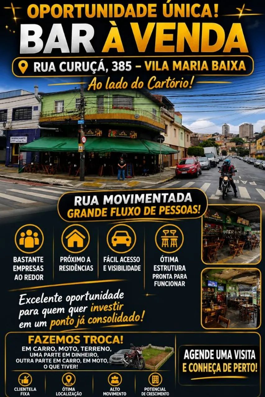 Vendo um bar e espetaria 