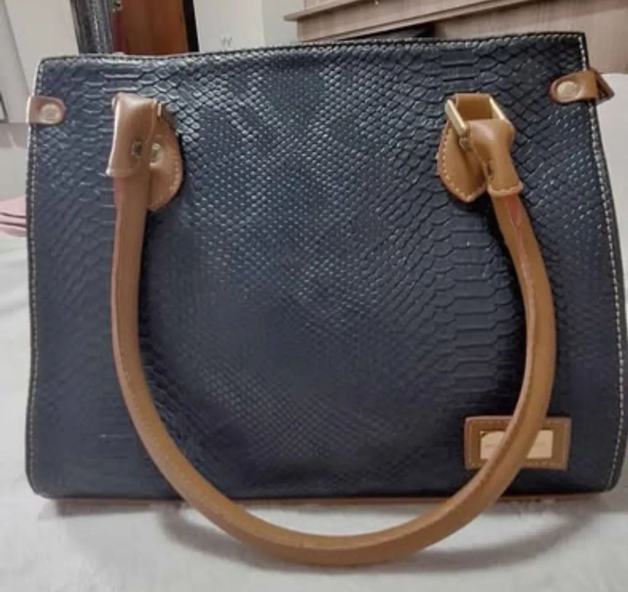Bolsa de couro Mônica Sanches 