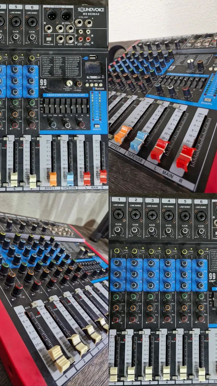 Vendo Mesa de som SOUNDVOICE MS602MAX