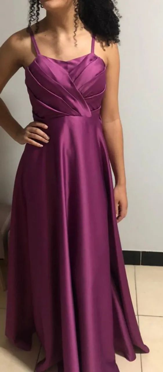 Vestido rosa fúcsia 