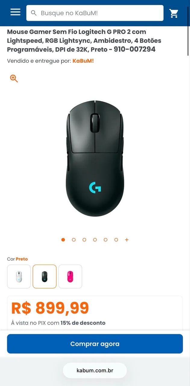 Mouse Logitech G PRO 2 (sem fio) - Foto 3