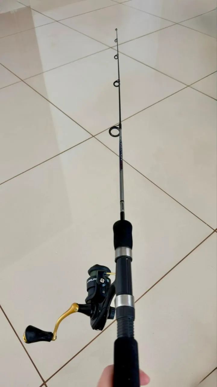 Vara  de pesca Evolution 6-101b + Molinete Joker Mini - Foto 2