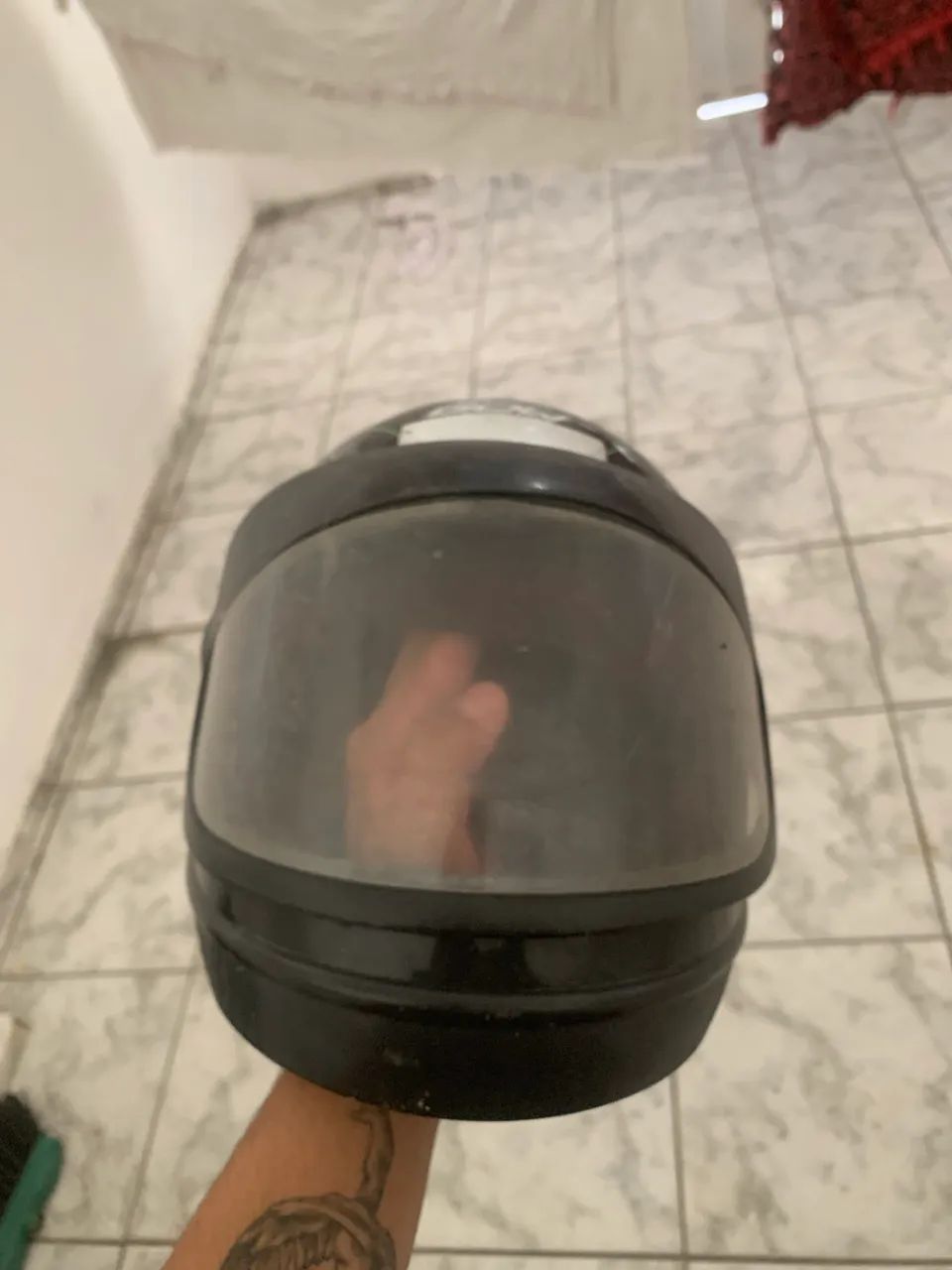 Capacete usado