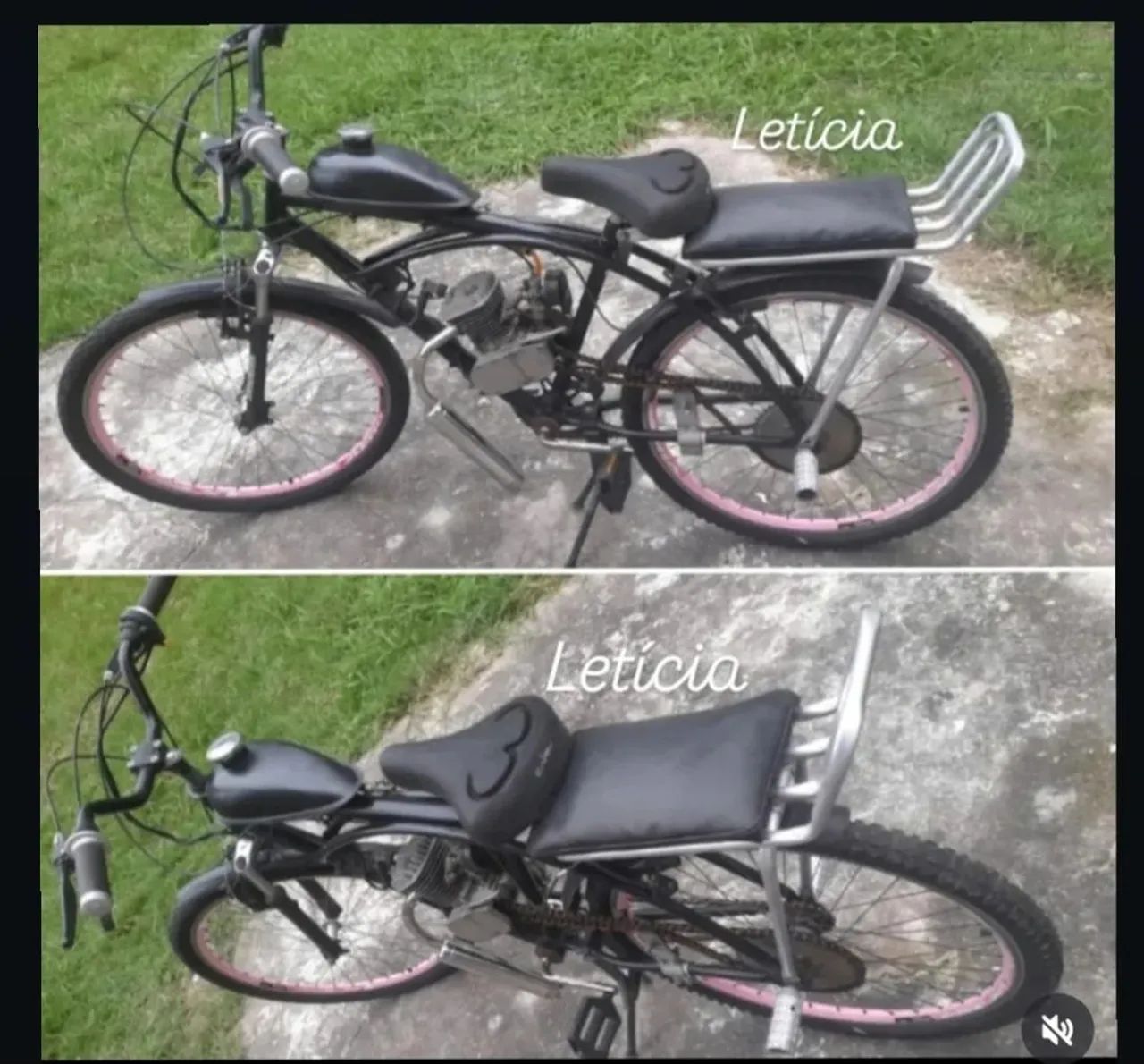 Bicicleta motorizada semi nova