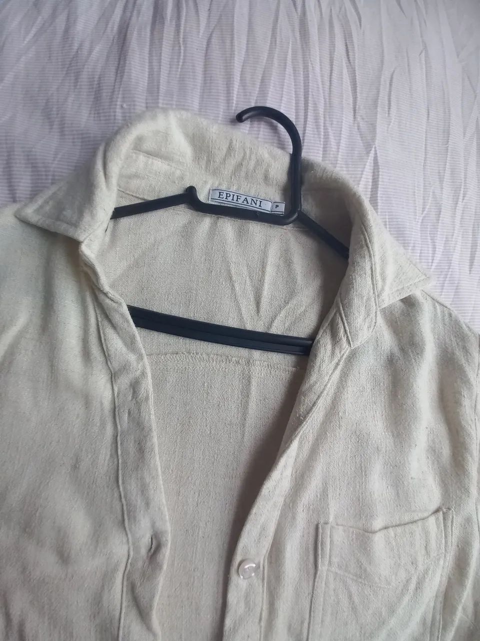 Camisa linho off  - Foto 5