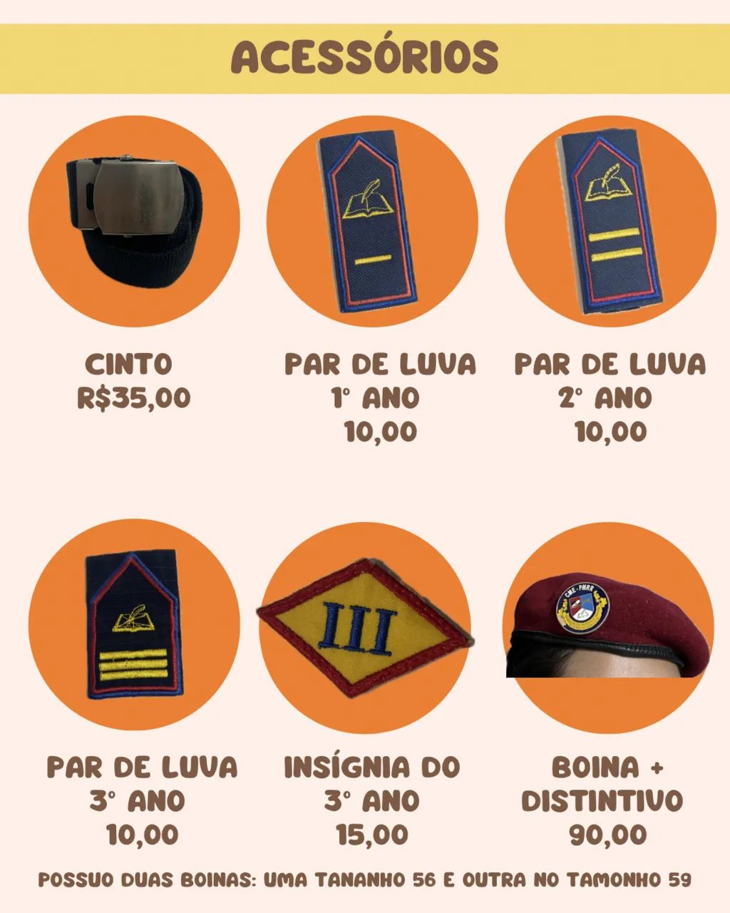 Túnica e acessórios do CME - Foto 3