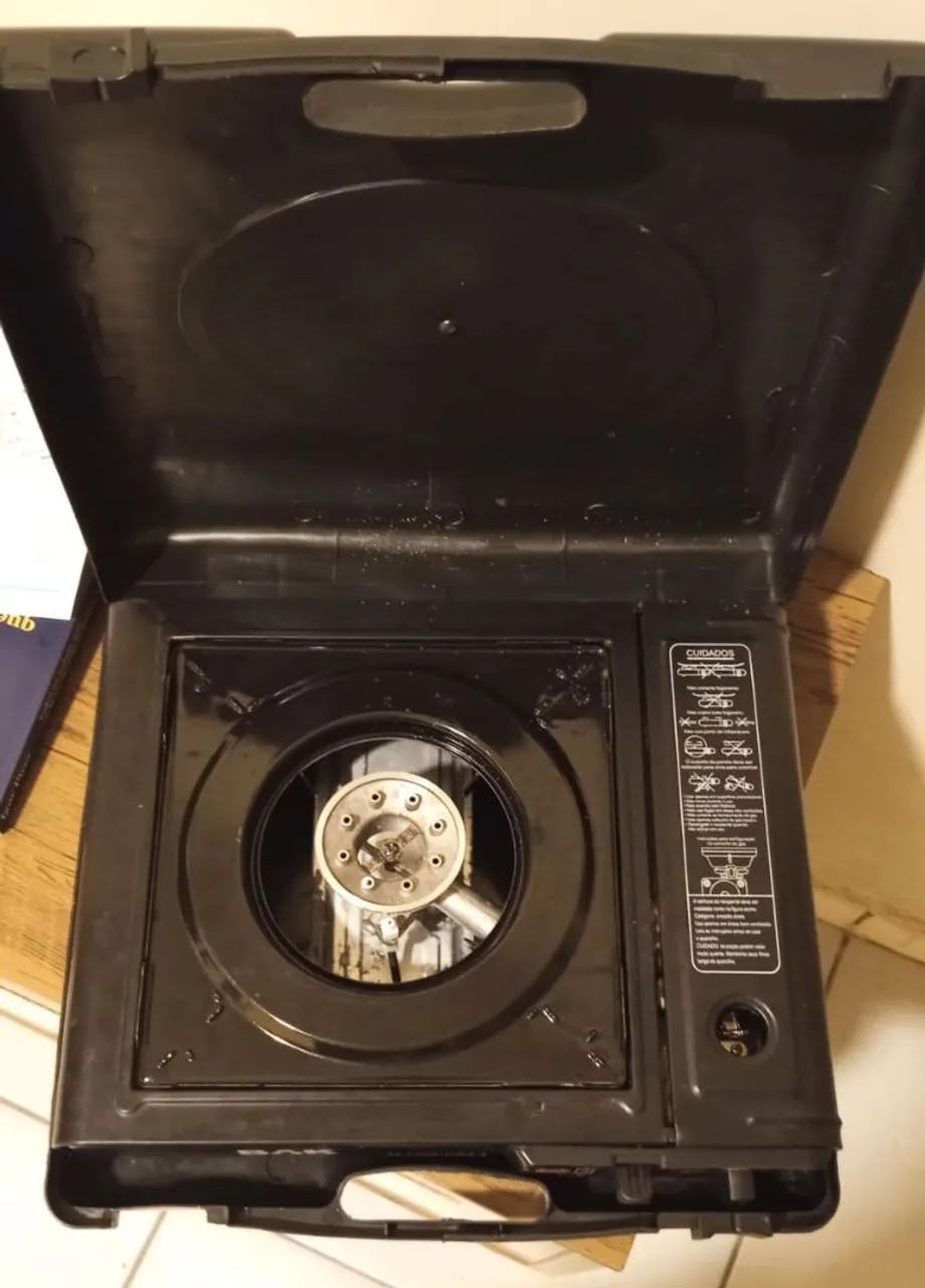 Fogão Portátil Fogareiro Automático Gás Camping Explorer - Foto 2