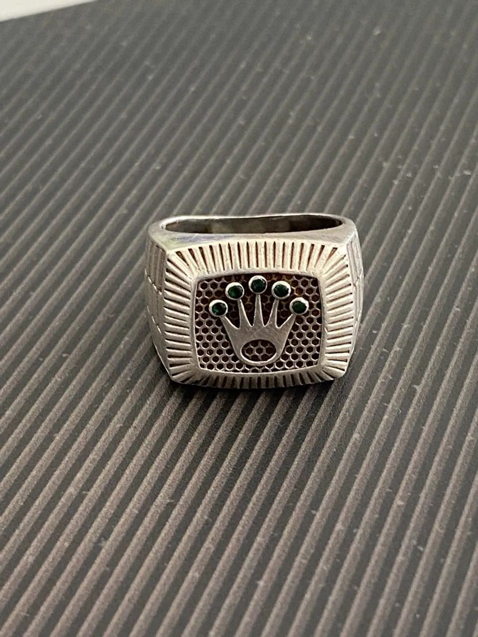 Prata 925 Anel Rolex 14G - Foto 2
