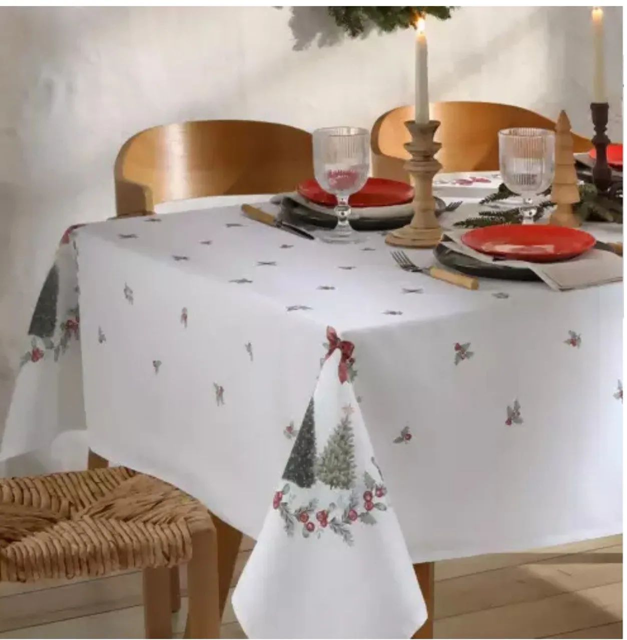 TOALHA DE MESA RENOVA NATAL 126 RETANGULAR ( 6 lugares ) <br> - Foto 5