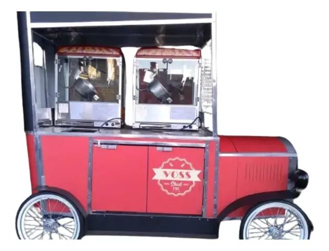 Carrinho de pipoca gourmet grande profissional venda completo p/ festa e eventos novo - Foto 3