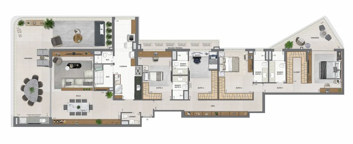 PLANTA 128m²
