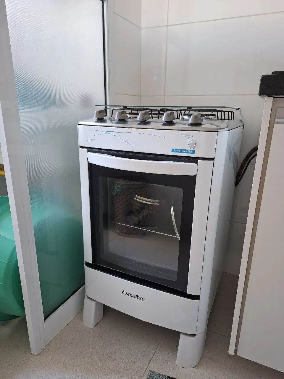 Fogão Esmaltec Ágata 4062 Com Porta Com Visor - Branco - Foto 4