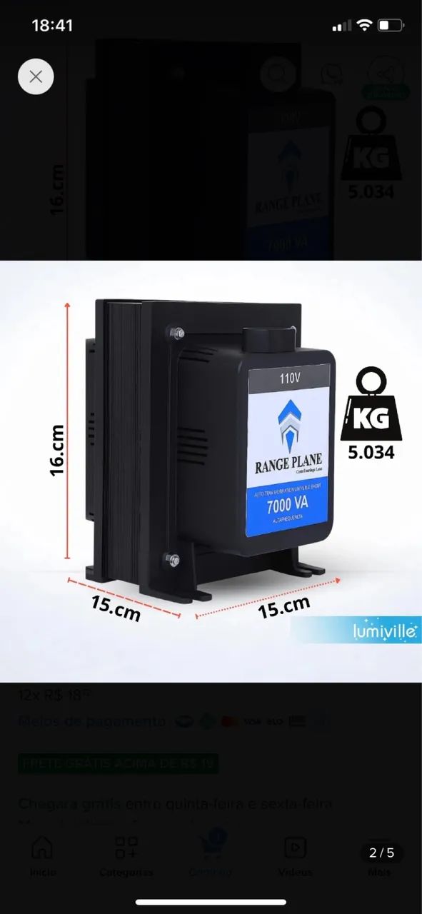 Transformador 7000v novinho  - Foto 3