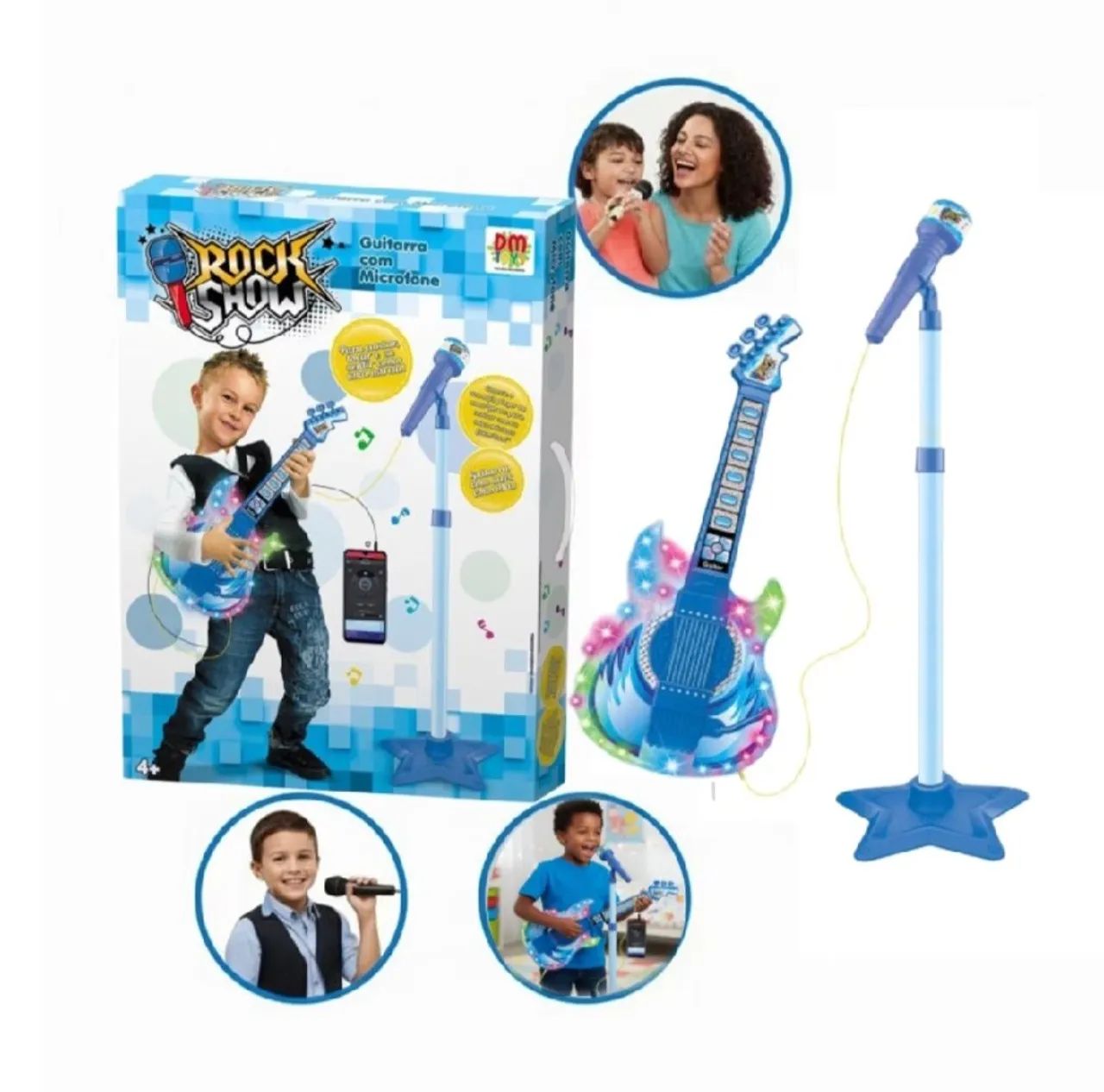 Guitarra com microfone 