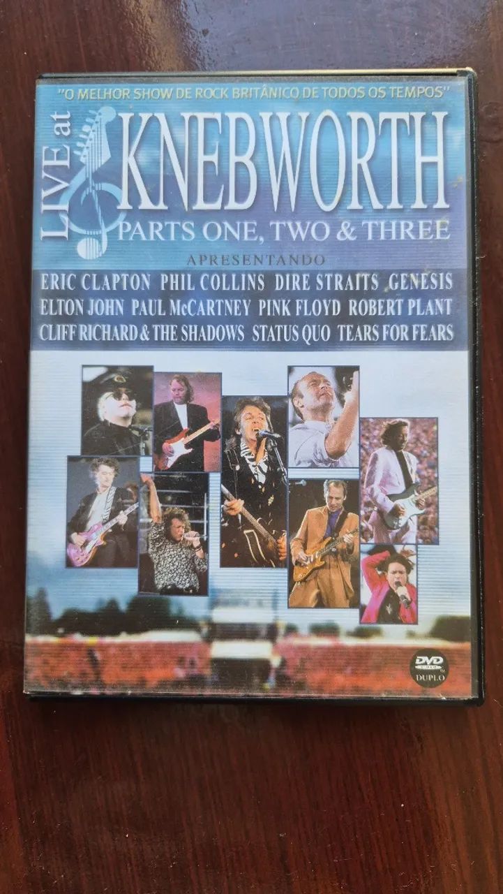 DVD Duplo Live At Knebworth - Pink Floyd, McCartney, Clapton