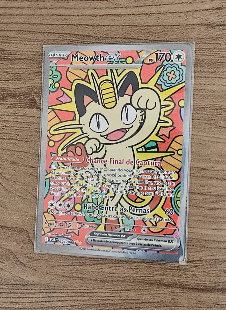 Meowth EX 121/088 (NM) - Foto 2