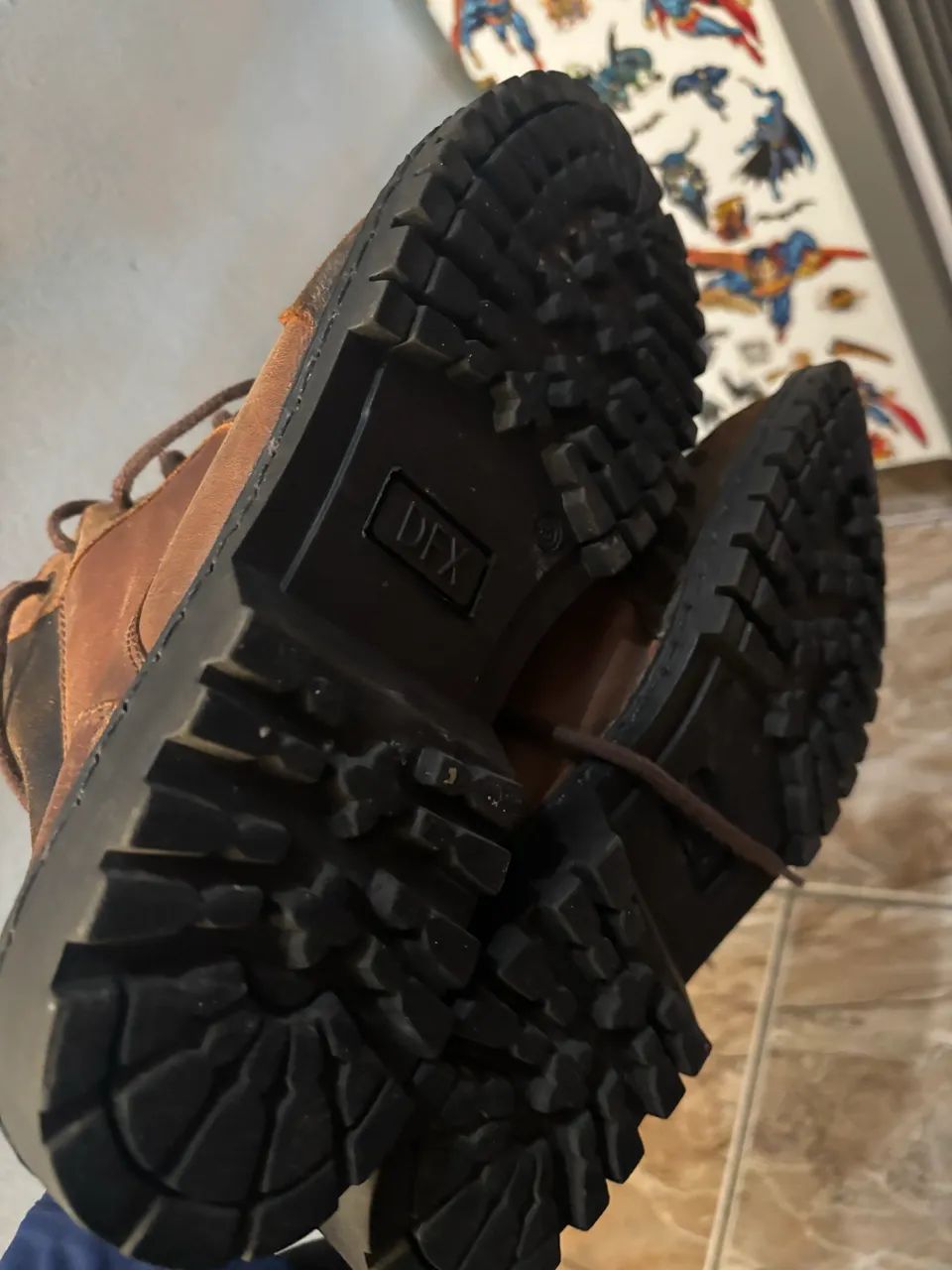 Bota Couro Marrom Original TNG - Foto 4