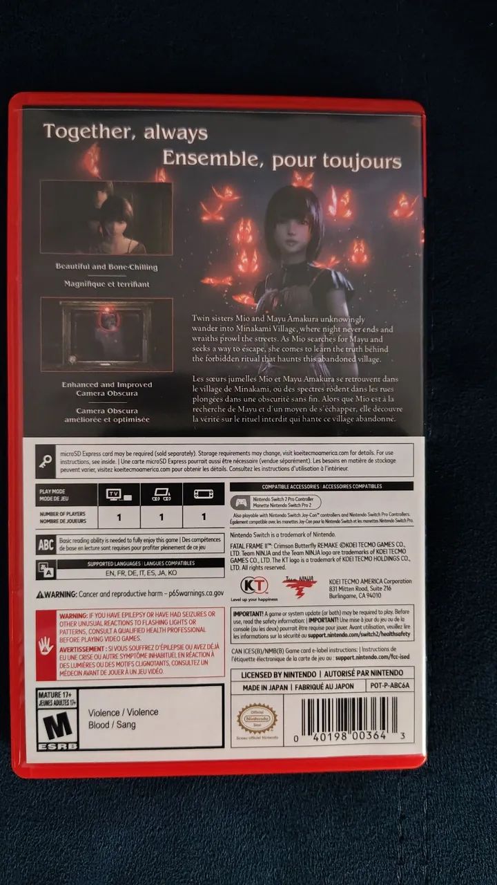 (Nintendo Switch 2) Fatal Frame 2 - Remake.  - Foto 2
