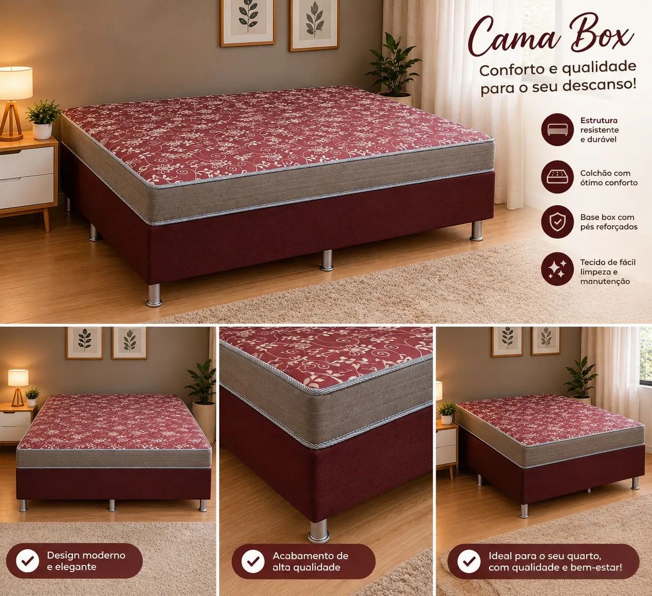 Cama box de casal - Foto 2