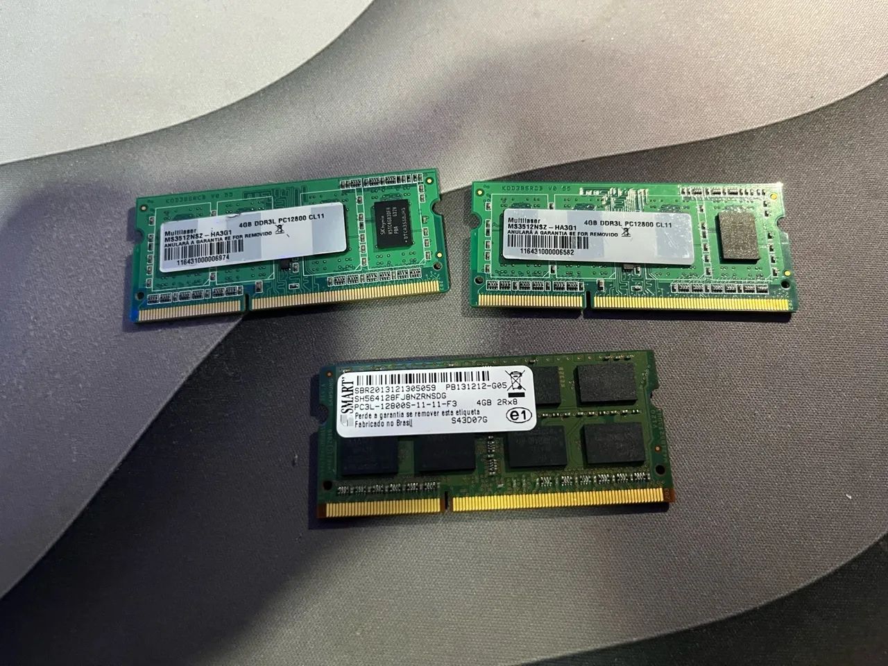 Memória ram ddr3 12gb notebook