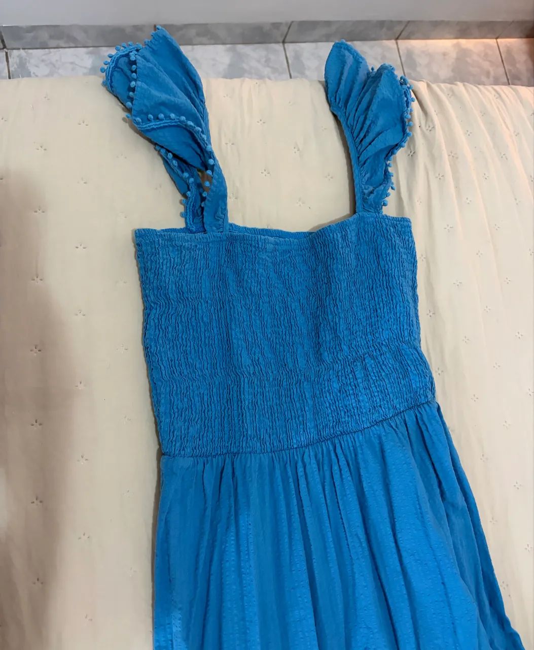 Vestido longo azul - Tamanho P  - Foto 5