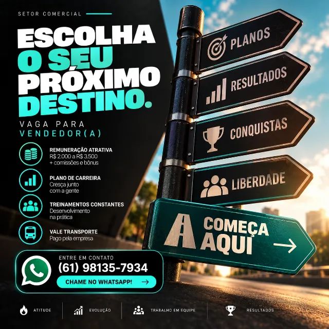 CONSULTOR DE VENDAS | VAGA ABERTA