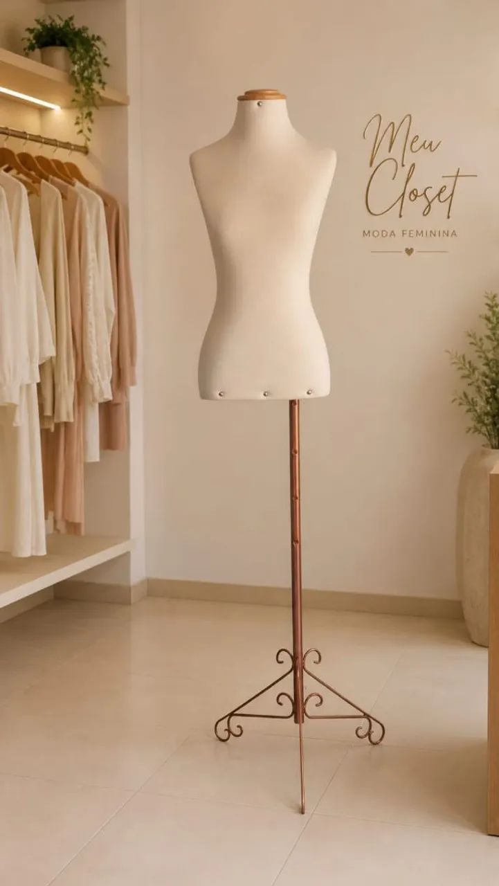 Manequin feminino de busto